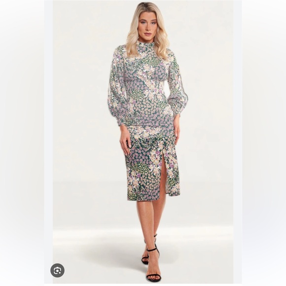 NEVER FULLY DRESSED HIGH NECK FLORAL, size 2 - Picture 5 of 10